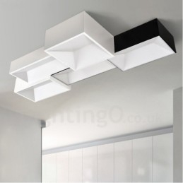 Moderne eigentijdse geïntegreerde metalen inbouwlamp