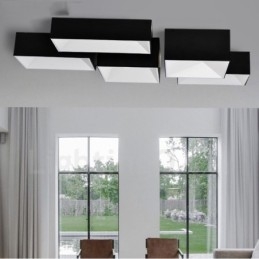 Moderne eigentijdse geïntegreerde metalen inbouwlamp