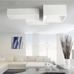 Moderne eigentijdse geïntegreerde metalen inbouwlamp
