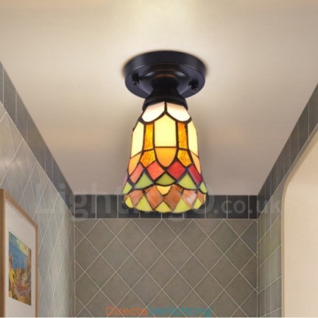 Geïntegreerde plafondlamp in mediterrane stijl Geïntegreerde plafondlamp in mediterrane stijl