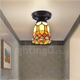 Geïntegreerde plafondlamp in mediterrane stijl
