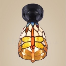 Geïntegreerde plafondlamp in mediterrane stijl