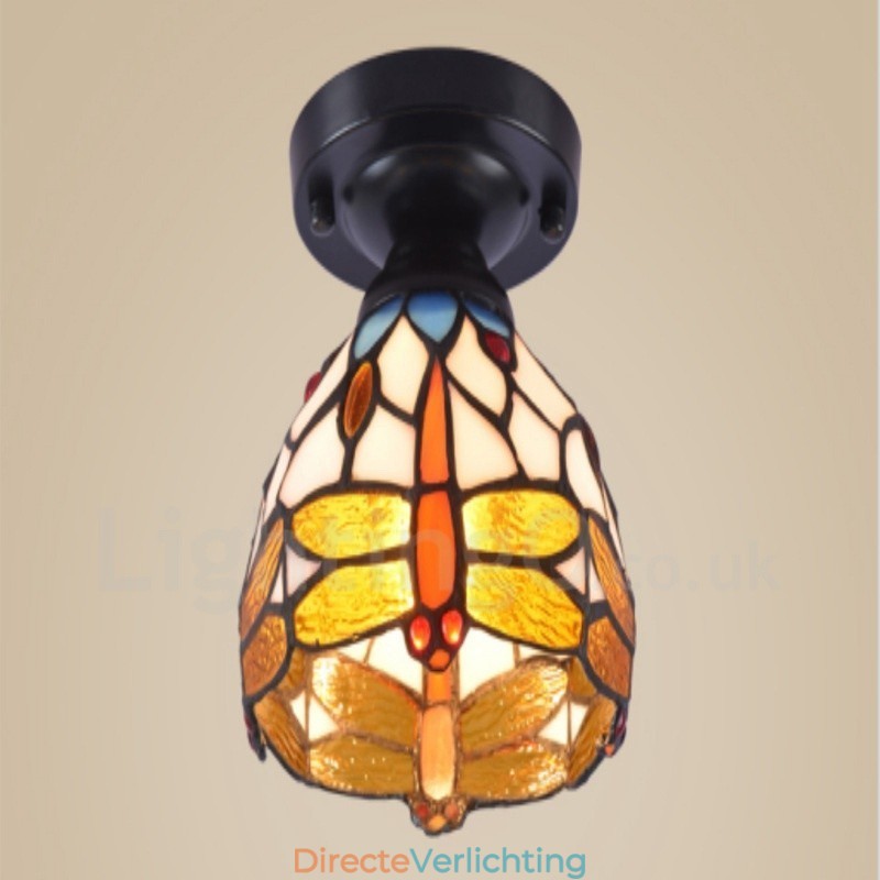 Geïntegreerde plafondlamp in mediterrane stijl