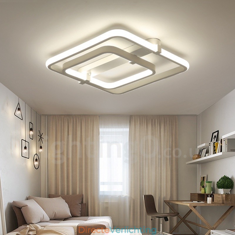 2 ringen moderne eigentijdse geïntegreerde inbouwlamp