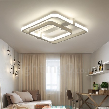 2 ringen moderne eigentijdse geïntegreerde inbouwlamp 2 ringen moderne eigentijdse geïntegreerde inbouwlamp