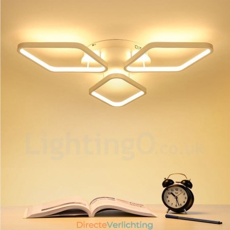 3-lichts moderne, eigentijdse, geïntegreerde metalen inbouwlamp 3-lichts moderne, eigentijdse, geïntegreerde metalen inbouwlamp