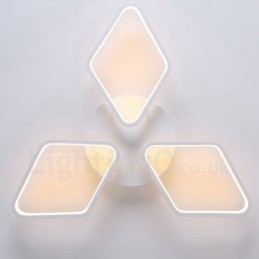 3-lichts moderne, eigentijdse, geïntegreerde metalen inbouwlamp