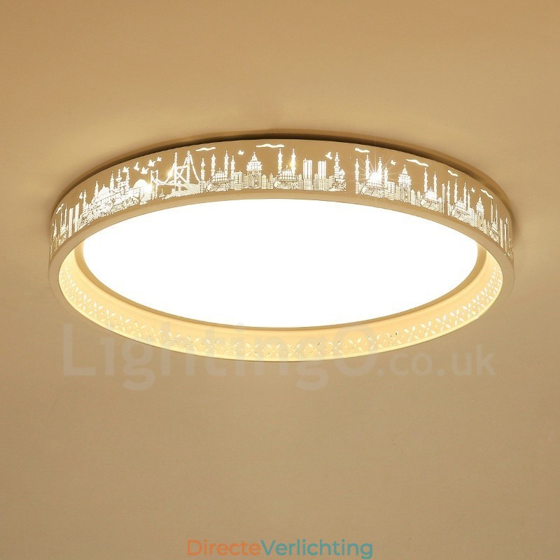 Moderne eigentijdse geïntegreerde metalen inbouwlamp