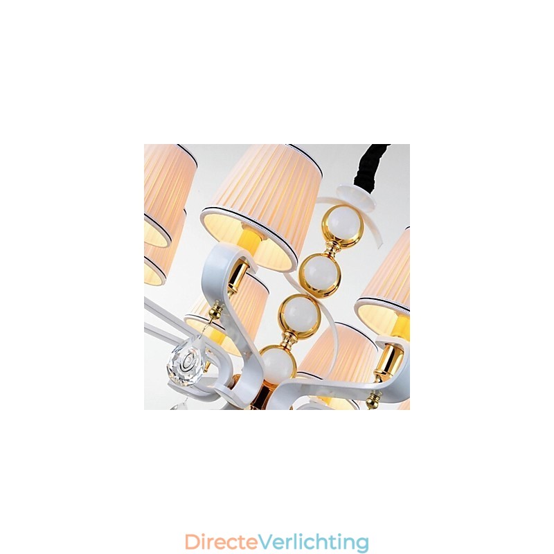 Stoffen kroonluchter 8-lichts moderne minimalistische hoogwaardige lamp