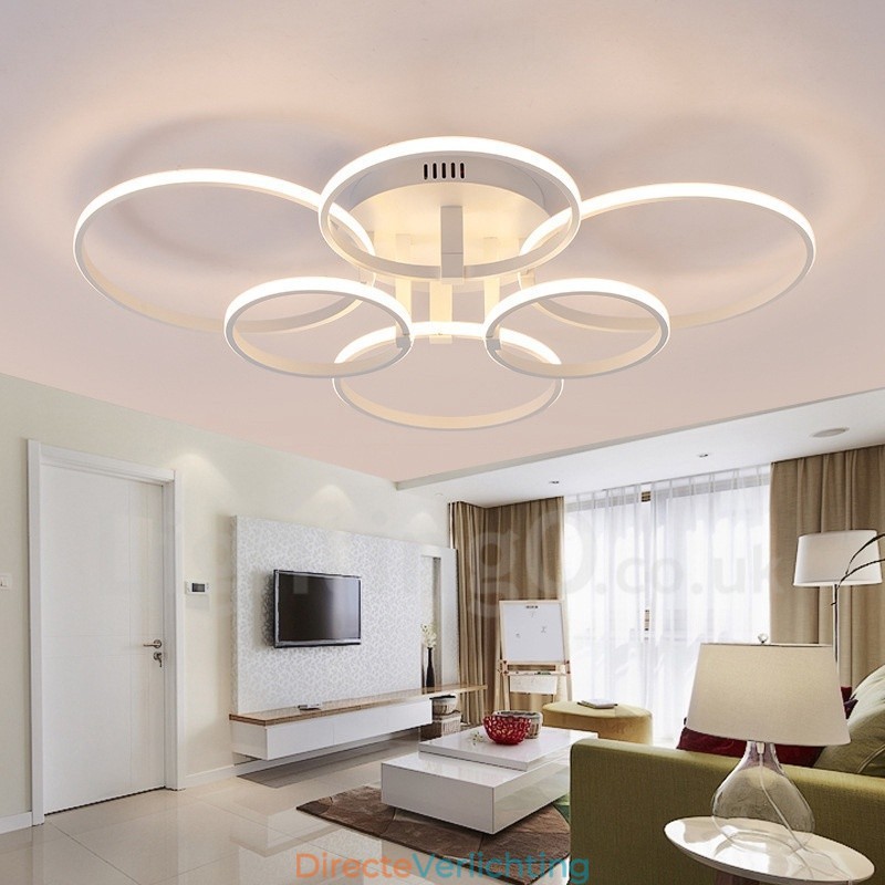 6-lichts moderne, eigentijdse, geïntegreerde metalen inbouwlamp