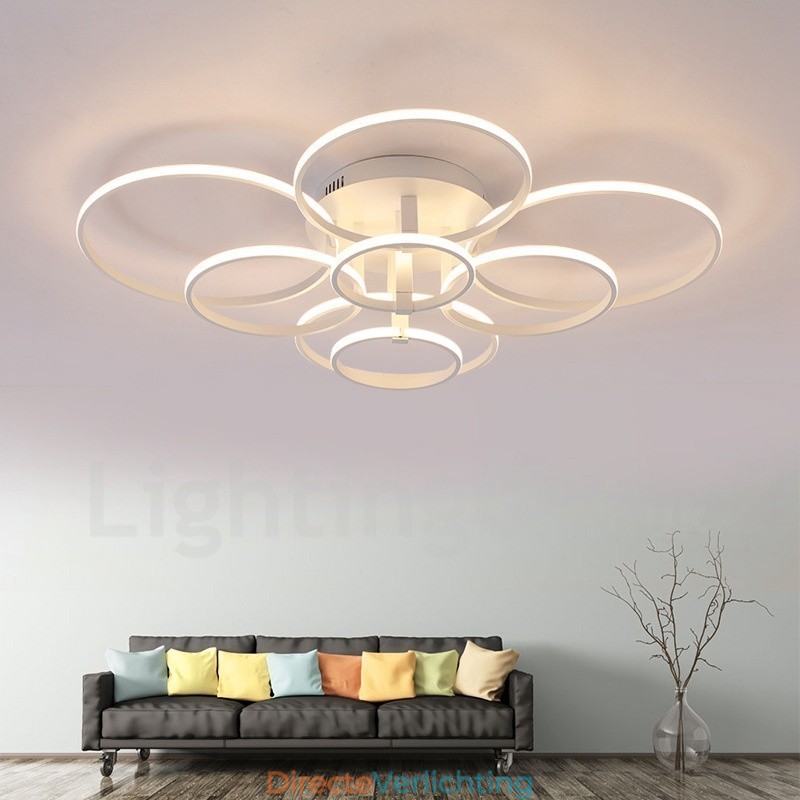 8-lichts moderne, eigentijdse, geïntegreerde metalen inbouwlamp