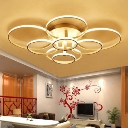 8-lichts moderne, eigentijdse, geïntegreerde metalen inbouwlamp