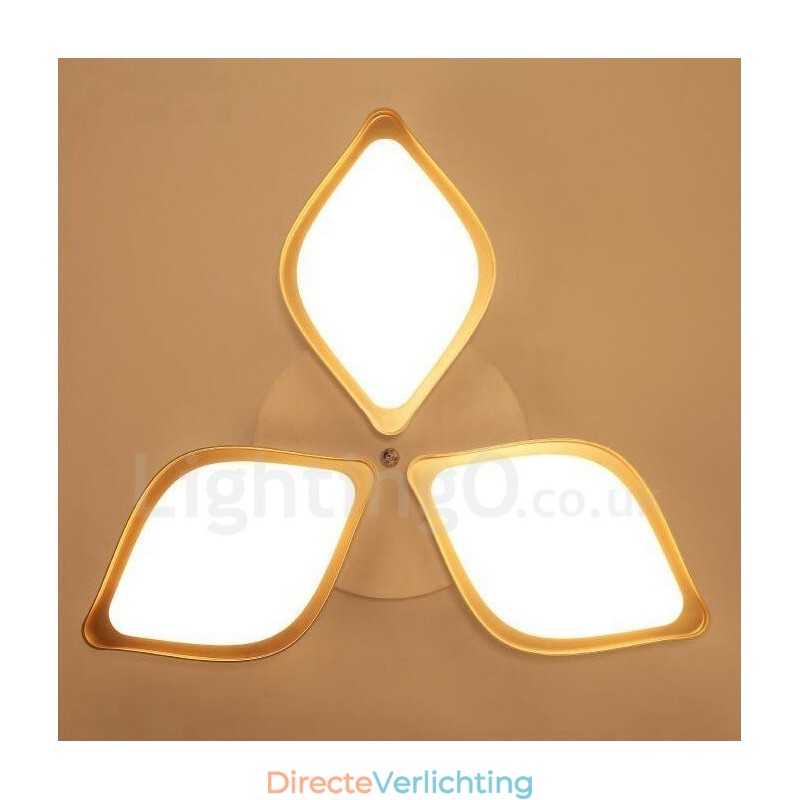 3-lichts moderne, eigentijdse, geïntegreerde metalen inbouwlamp