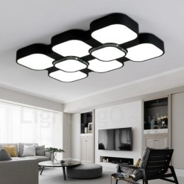 Moderne eigentijdse geïntegreerde metalen inbouwlamp