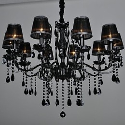 Kroonluchter Kristal Modern Hedendaags Kristal 10 Licht Metaal
