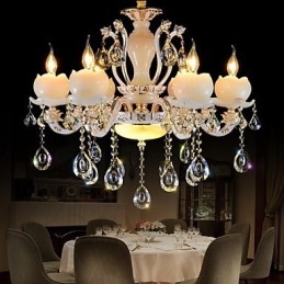 Luxe Europese stijl zinklegering jade kristal hanger