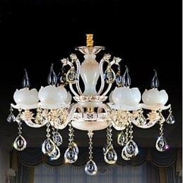 Luxe Europese stijl zinklegering jade kristal hanger
