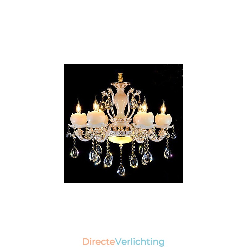 Luxe Europese stijl zinklegering jade kristal hanger