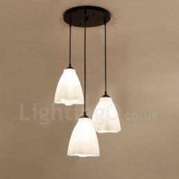 3-lichts traditionele klassieke geïntegreerde metalen hanglamp