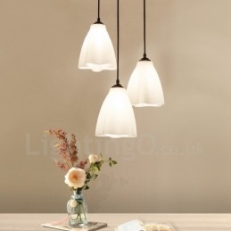 3-lichts traditionele klassieke geïntegreerde metalen hanglamp