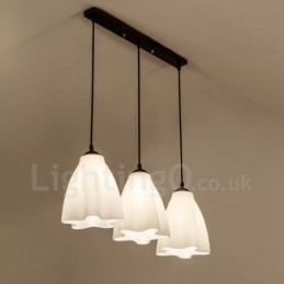 3-lichts traditionele klassieke geïntegreerde metalen hanglamp