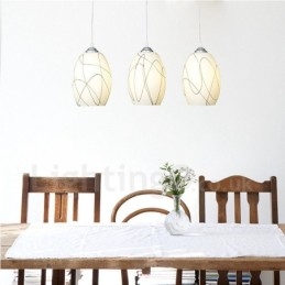3-lichts moderne, eigentijdse, geïntegreerde metalen hanglamp