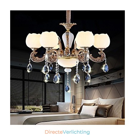 Europese stijl kristallen hanger creatieve Koreaanse Amerikaanse stijl zinklegering Tuinverlichting Europese stijl kristallen hanger creatieve Koreaanse Amerikaanse stijl zinklegering Tuinverlichting