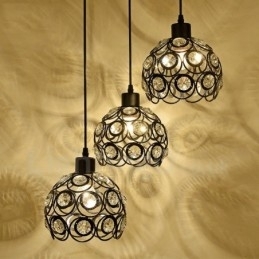 3-lichts rustieke lodge geïntegreerde hanglamp