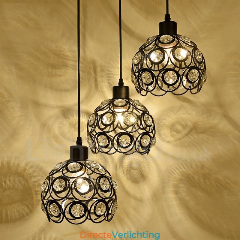 3-lichts rustieke lodge geïntegreerde hanglamp
