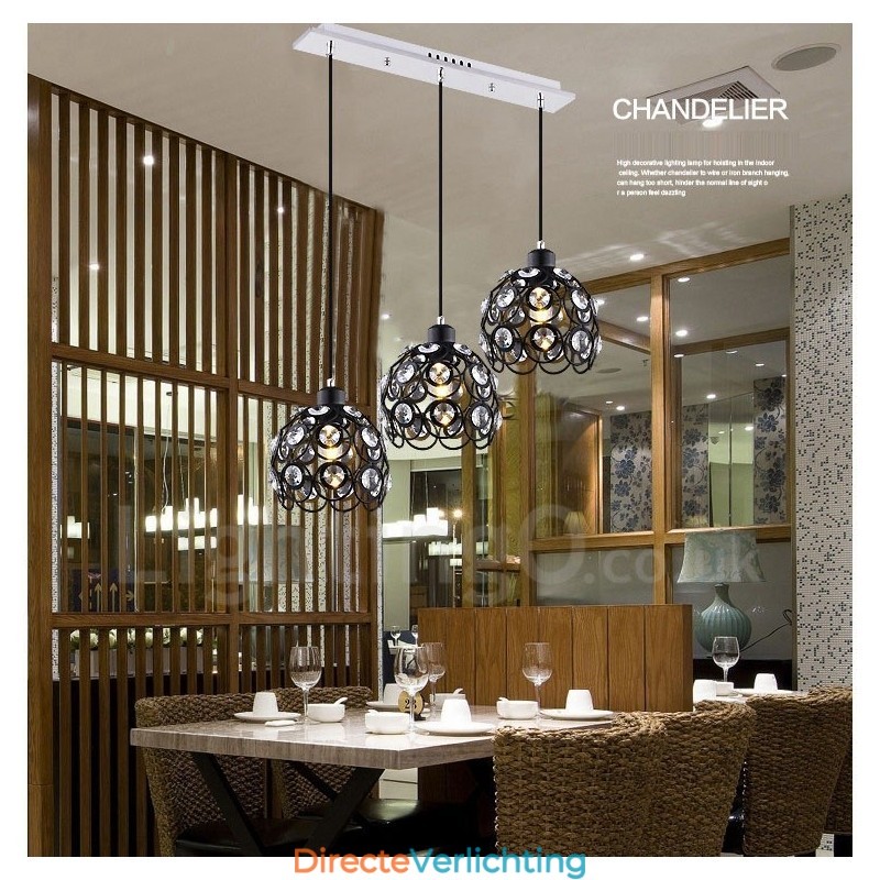 3-lichts rustieke lodge geïntegreerde hanglamp