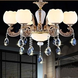 Europese stijl kristallen hanger creatieve Koreaanse Amerikaanse stijl zinklegering Tuinverlichting