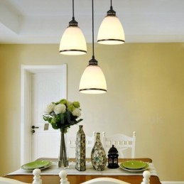 3-lichts rustieke lodge geïntegreerde metalen hanglamp