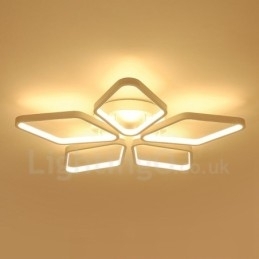 5-lichts moderne, eigentijdse, geïntegreerde metalen inbouwlamp