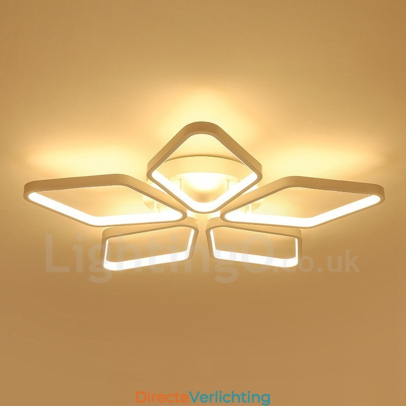 5-lichts moderne, eigentijdse, geïntegreerde metalen inbouwlamp
