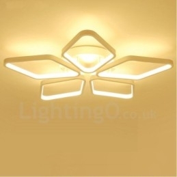 5-lichts moderne, eigentijdse, geïntegreerde metalen inbouwlamp