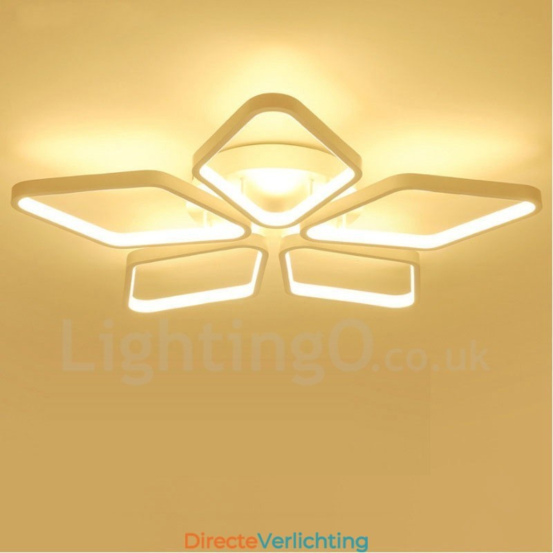 5-lichts moderne, eigentijdse, geïntegreerde metalen inbouwlamp