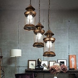Rustieke Lodge Vintage Retro Mini Stijl Metalen Hanglamp