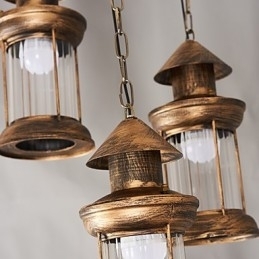 Rustieke Lodge Vintage Retro Mini Stijl Metalen Hanglamp