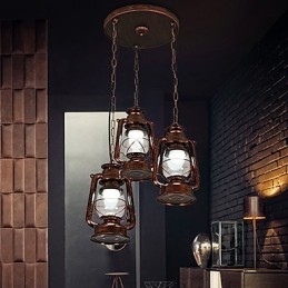 Rustieke Lodge Vintage Retro Mini Stijl Metalen Hanglamp