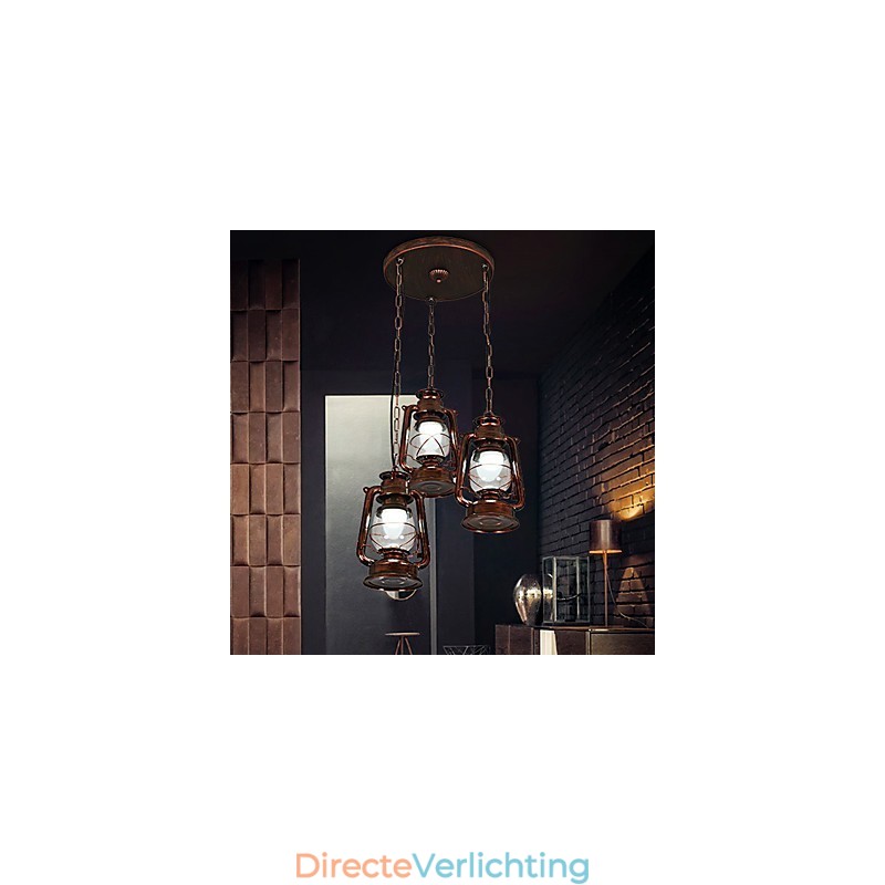 Rustieke Lodge Vintage Retro Mini Stijl Metalen Hanglamp