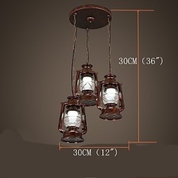 Rustieke Lodge Vintage Retro Mini Stijl Metalen Hanglamp