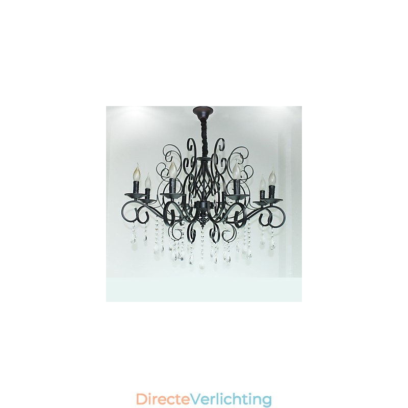 8 Hoofd van Europese stijl Kristallen Lamp Metalen Kroonluchter Verlichting