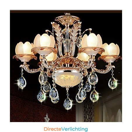 Europese stijl Kristallen hanglamp Eenvoudige legering Stijl Retro verlichting Europese stijl Kristallen hanglamp Eenvoudige legering Stijl Retro verlichting