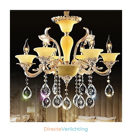Europese Kristallen Hanglamp Zinklegering Kristallen Hanglamp Europese Kristallen Hanglamp Zinklegering Kristallen Hanglamp