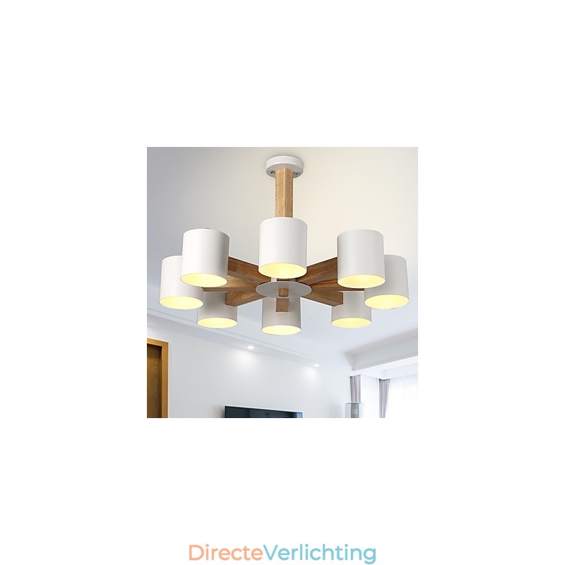 8 lampen kroonluchter moderne eigentijdse traditionele klassieke vintage land hout kenmerk voor hout