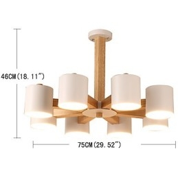 8 lampen kroonluchter moderne eigentijdse traditionele klassieke vintage land hout kenmerk voor hout