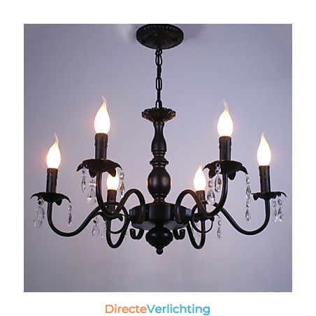Europese Stijl Kroonluchter Kaars Kristallen Lamp Eenvoudige IJzeren Kunstlamp Decoratieve Lamp Europese Stijl Kroonluchter Kaars Kristallen Lamp Eenvoudige IJzeren Kunstlamp Decoratieve Lamp