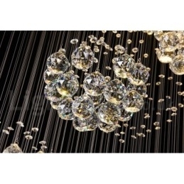 Extra Lengte 5 Meter Kristal Lange Plafond Hanglamp Moderne Kroonluchter Thuis Hangende Verlichting Kroonluchter Lampen Armaturen