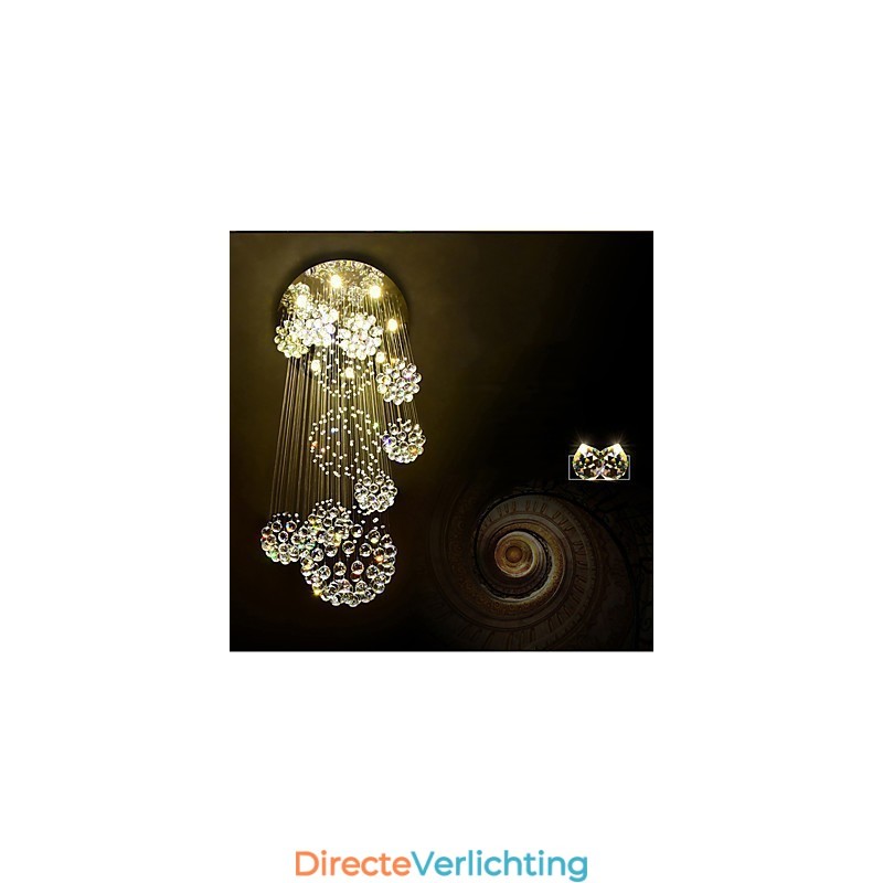 Extra Lengte 5 Meter Kristal Lange Plafond Hanglamp Moderne Kroonluchter Thuis Hangende Verlichting Kroonluchter Lampen Armaturen