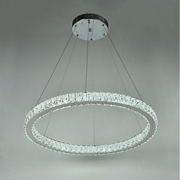 Dimbare ringvormige plafondhanglamp, moderne kroonluchterverlichting, binnenverlichting met afstandsbediening